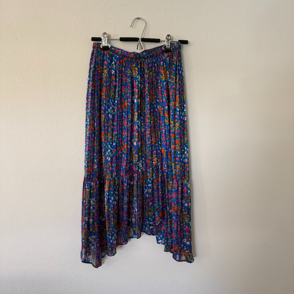 Ba&sh Romeo Blue Floral Skirt